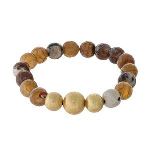 Natural Stone Stretch Bracelet